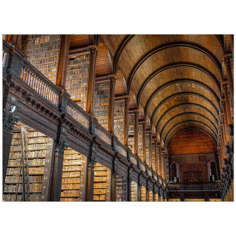 puzzleplate Books in the Long Room Library, Trinity College Dublin Ireland 300 Jigsaw Puzzle