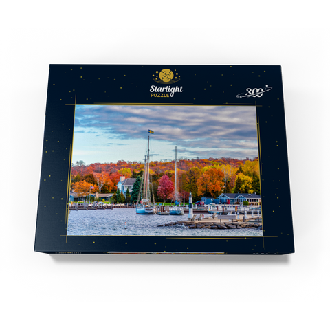 Sister Bay town harbor view in Door County Wisconsin 300 Jigsaw Puzzle box view3