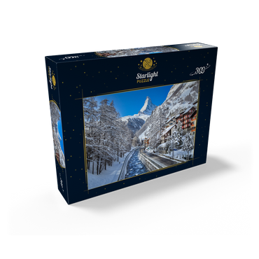 The mountain village of Zermatt in Switzerland, The Matterhorn, Alpine river 300 Jigsaw Puzzle box view2