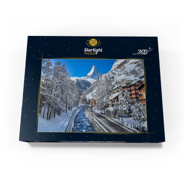 The mountain village of Zermatt in Switzerland, The Matterhorn, Alpine river 300 Jigsaw Puzzle box view3