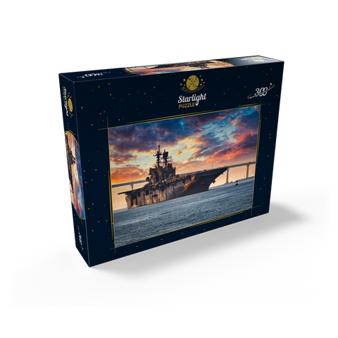 A U.S. Navy ship leaves San Diego Bay and heads into the Pacific Ocean 300 Jigsaw Puzzle box view2