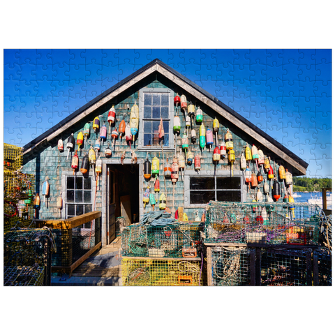 puzzleplate Bass Harbour on Desert Island in Maine USA 300 Jigsaw Puzzle