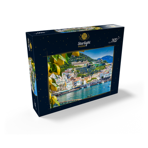 Panoramic view of beautiful Amalfi on hills leading down to the coast, Campania, Italy 300 Jigsaw Puzzle box view2