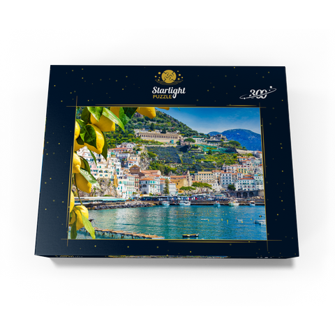 Panoramic view of beautiful Amalfi on hills leading down to the coast, Campania, Italy 300 Jigsaw Puzzle box view3