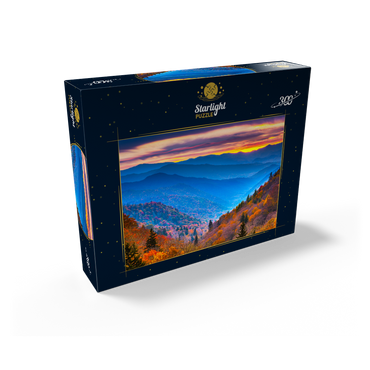 Smoky Mountains National Park, Tennessee, USA Autumn landscape at dawn 300 Jigsaw Puzzle box view2