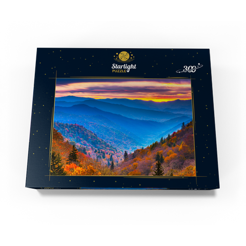 Smoky Mountains National Park, Tennessee, USA Autumn landscape at dawn 300 Jigsaw Puzzle box view3