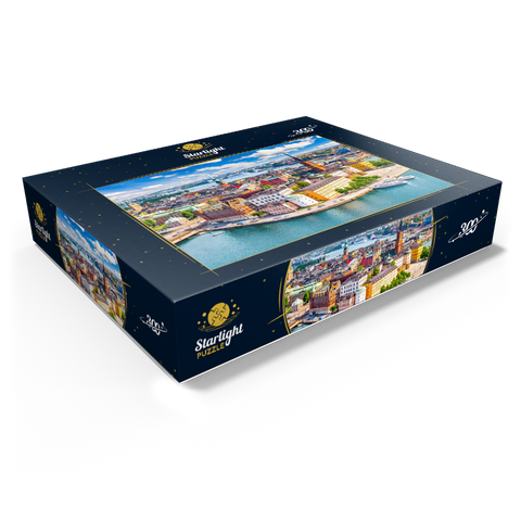 Stockholm old town (Gamla Stan) cityscape from city hall square, Sweden 300 Jigsaw Puzzle box view1