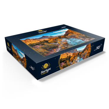 View of Watchman Mountain and the Virgin River in Zion National Park in the southwestern United States, near Springdale, Utah, Arizona 300 Jigsaw Puzzle box view1