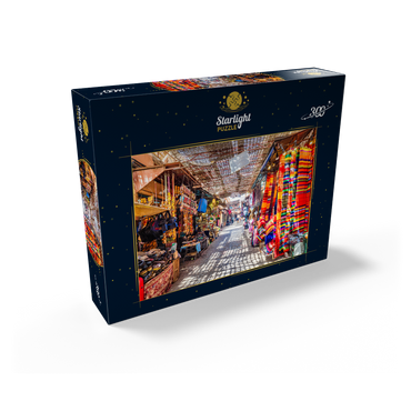 Souvenirs at the Jamaa-el-Fna market in the old medina, Marrakech, Morocco 300 Jigsaw Puzzle box view2