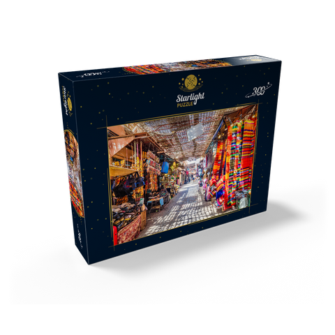 Souvenirs at the Jamaa-el-Fna market in the old medina, Marrakech, Morocco 300 Jigsaw Puzzle box view2