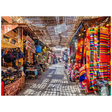 puzzleplate Souvenirs at the Jamaa-el-Fna market in the old medina, Marrakech, Morocco 300 Jigsaw Puzzle