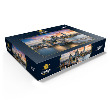 Tower Bridge and skyline of London, Great Britain 300 Jigsaw Puzzle box view1