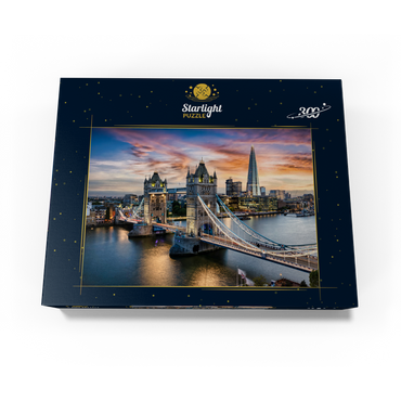 Tower Bridge and skyline of London, Great Britain 300 Jigsaw Puzzle box view3