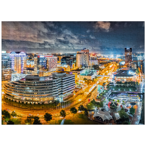 puzzleplate Norfolk Virginia at night 300 Jigsaw Puzzle
