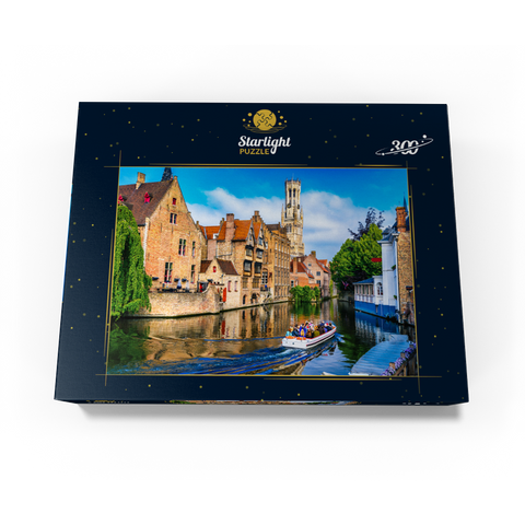 Historical city center with canal in Bruges, West Flanders, Belgium 300 Jigsaw Puzzle box view3