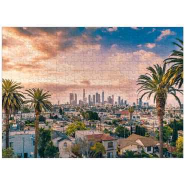puzzleplate Beautiful sunset in downtown Los Angeles 300 Jigsaw Puzzle