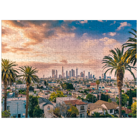 puzzleplate Beautiful sunset in downtown Los Angeles 300 Jigsaw Puzzle