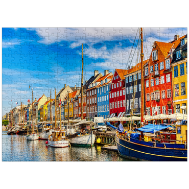 puzzleplate Nyhavn Harbor in the center of Copenhagen, Denmark 300 Jigsaw Puzzle