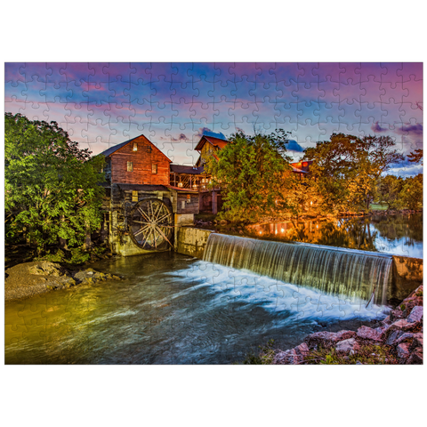 puzzleplate Old Mill in Pigeon Forge, Tennessee 300 Jigsaw Puzzle