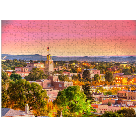puzzleplate Downtown Skyline of Santa Fe, New Mexico, USA 300 Jigsaw Puzzle