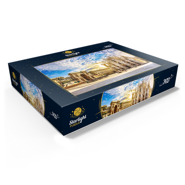 Duomo di Milano Cathedral and Vittorio Emanuele Gallery, Milan, Italy 300 Jigsaw Puzzle box view1