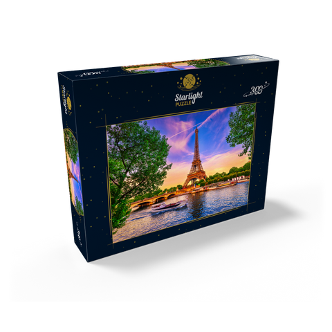 The Eiffel Tower and Seine River at sunset in Paris, France 300 Jigsaw Puzzle box view2