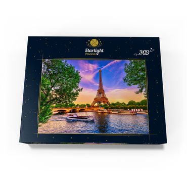 The Eiffel Tower and Seine River at sunset in Paris, France 300 Jigsaw Puzzle box view3