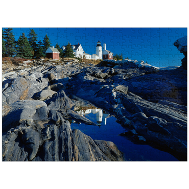 puzzleplate Lighthouse at Pemaquid Point, Maine, USA 300 Jigsaw Puzzle