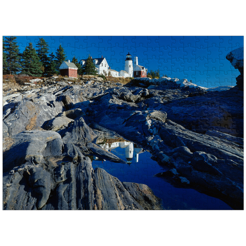 puzzleplate Lighthouse at Pemaquid Point, Maine, USA 300 Jigsaw Puzzle