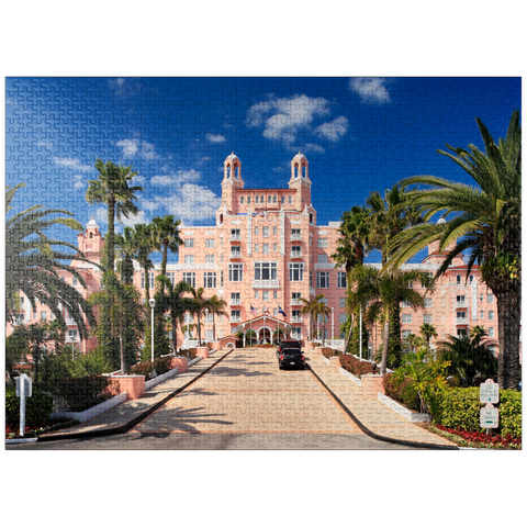 puzzleplate Hotel Don Cesar Beach Resort at St. Pete Beach in St. Petersburg, Florida 1000 Jigsaw Puzzle