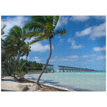 puzzleplate Flagler's Railroad Bridge, Bahia Honda Key, Florida Keys, Florida, USA 300 Jigsaw Puzzle