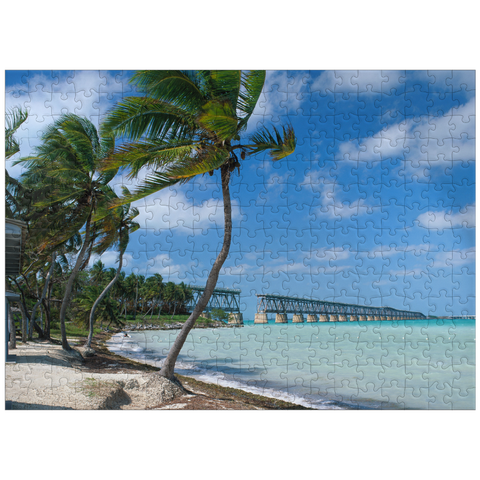 puzzleplate Flagler's Railroad Bridge, Bahia Honda Key, Florida Keys, Florida, USA 300 Jigsaw Puzzle