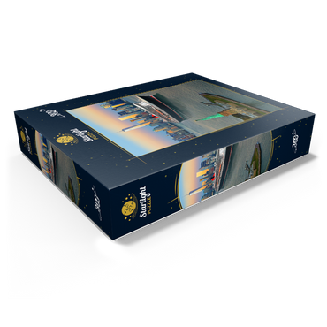 Harbor Entrance with the Statue of Liberty the Transatlantic Liner Queen Mary 2 300 Jigsaw Puzzle box view1