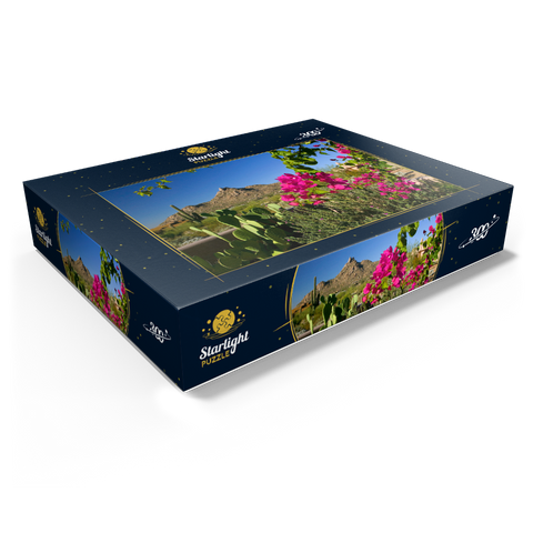 Bougainvillea with Pinnacle Peak, Scottsdale, Arizona, USA 300 Jigsaw Puzzle box view1