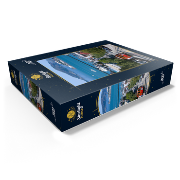 Cable Car with Fisherman's Wharf and Alcatraz Island, San Francisco, California 300 Jigsaw Puzzle box view1
