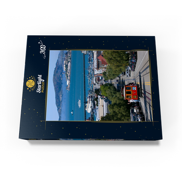 Cable Car with Fisherman's Wharf and Alcatraz Island, San Francisco, California 300 Jigsaw Puzzle box view3
