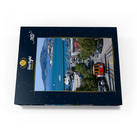 Cable Car with Fisherman's Wharf and Alcatraz Island, San Francisco, California 300 Jigsaw Puzzle box view3