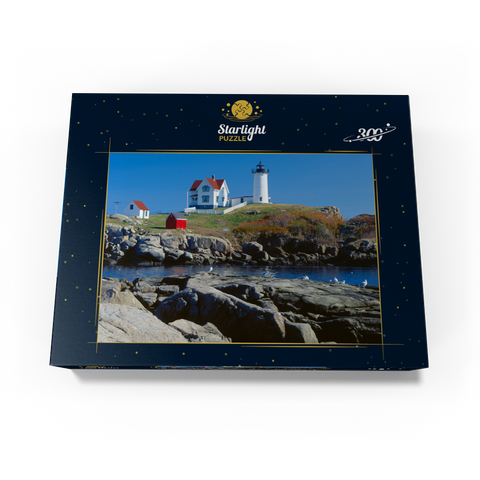 Nubble Lighthouse at Cape Neddick, York Beach, Maine, USA 300 Jigsaw Puzzle box view3