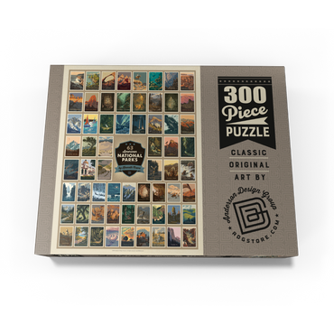63 American National Parks: by Kenneth Crane, Vintage Poster 300 Jigsaw Puzzle box view3