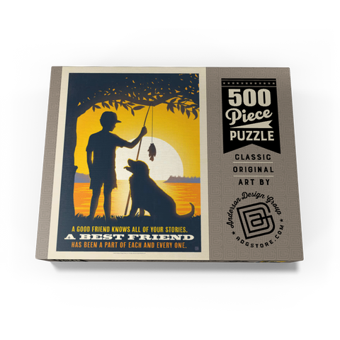 Best Friends, Vintage Poster 500 Jigsaw Puzzle box view3