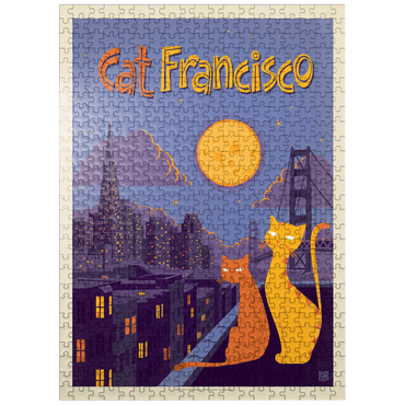 puzzleplate CatFrancisco, Vintage Poster, Vintage Poster 500 Jigsaw Puzzle