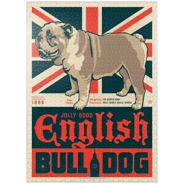 puzzleplate English Bulldog, Vintage Poster 1000 Jigsaw Puzzle