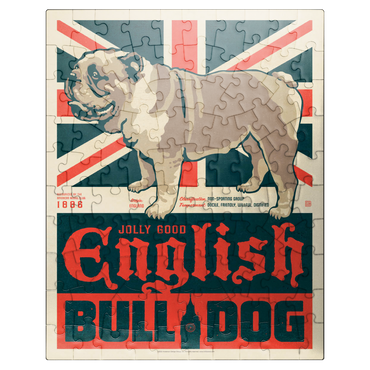 puzzleplate English Bulldog, Vintage Poster 100 Jigsaw Puzzle
