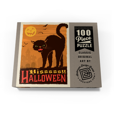 Hissy Halloween, Vintage Poster 100 Jigsaw Puzzle box view3
