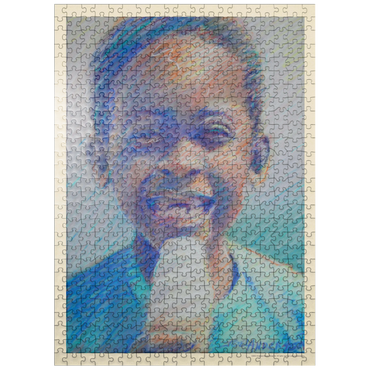 puzzleplate Pastel Drawing: Ice Cream Kid, Vintage Poster 500 Jigsaw Puzzle
