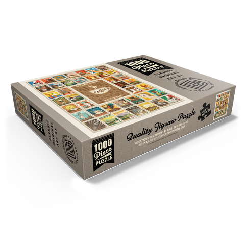 Coffee Collection: Multi-Image Print, Vintage Poster 1000 Jigsaw Puzzle box view1