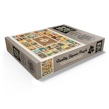 Coffee Collection: Multi-Image Print, Vintage Poster 100 Jigsaw Puzzle box view1
