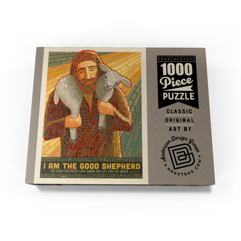 Jesus: The Good Shepherd, Vintage Poster 1000 Jigsaw Puzzle box view3