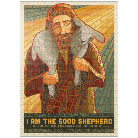 puzzleplate Jesus: The Good Shepherd, Vintage Poster 1000 Jigsaw Puzzle