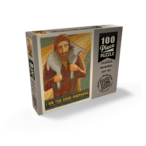 Jesus: The Good Shepherd, Vintage Poster 100 Jigsaw Puzzle box view2